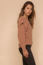Load image into Gallery viewer, Band Detail Armhole Dolman Sweater
