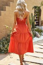 Load image into Gallery viewer, Smocked Strapless Tiered Midi Dress