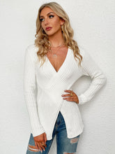 Load image into Gallery viewer, Crisscross Rib-Knit Sweater