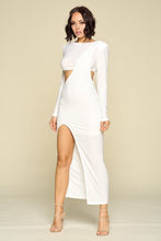 Load image into Gallery viewer, Jade Cut Out Side Slit Maxi Dress