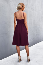 Load image into Gallery viewer, Adjustable Spaghetti Strap Knee-Length Dress