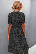 Load image into Gallery viewer, Polka Dot Puff Sleeve Dress