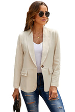 Load image into Gallery viewer, Lapel Collar Button Pocket Blazer
