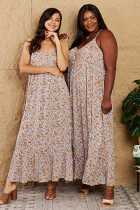 Take Your Chances Full Size Floral Halter Neck Maxi Dress