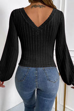 Load image into Gallery viewer, V-Neck Long Sleeve Knit Top