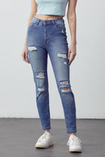 Load image into Gallery viewer, High Rise Distressed Skinny Jeans