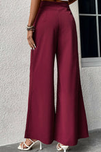 Load image into Gallery viewer, Tie Front Wide Leg Pants