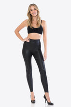Load image into Gallery viewer, Full Size PU Leather Wide Waistband Leggings in Black