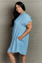 Load image into Gallery viewer, Cozy Cuddles Full Size Denim Dress