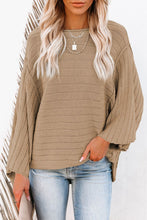 Load image into Gallery viewer, Round Neck Long Sleeve Knit Top