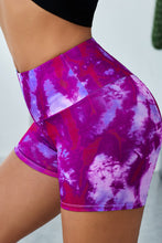 Load image into Gallery viewer, Tie-Dye Wide Waistband Yoga Shorts
