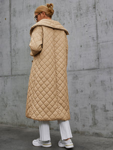 Quilted One-Snap Puffer Coat
