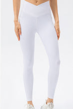 Load image into Gallery viewer, Highly Stretchy Crossover Waist Yoga Leggings