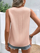 Load image into Gallery viewer, Buttoned V-Neck Tank Top