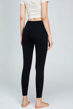 Load image into Gallery viewer, Seam Detail Wide Waistband Sports Leggings