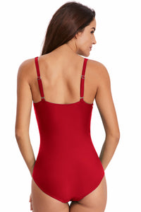 Twisted Backless One-Piece Swimsuit