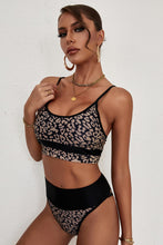 Load image into Gallery viewer, Leopard Adjustable Strap Two-Piece Swimsuit