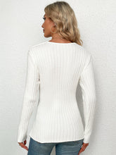 Load image into Gallery viewer, Crisscross Rib-Knit Sweater