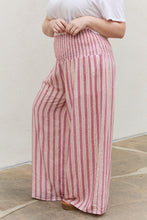 Load image into Gallery viewer, Full Size Wide Leg Striped Palazzo Pants