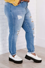 Load image into Gallery viewer, Untamed Full Size Run Leopard Lined Skinny Jeans