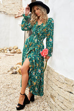 Load image into Gallery viewer, Floral Ruffled Flounce Sleeve Smocked Waist Dress