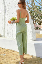 Load image into Gallery viewer, Spaghetti Strap Wide Leg Jumpsuit with Pockets