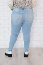 Load image into Gallery viewer, At Last Distressed Button Fly Skinny Jeans
