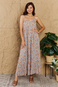 Take Your Chances Full Size Floral Halter Neck Maxi Dress