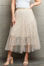 Load image into Gallery viewer, Lace Flowy Midi Skirt