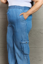 Load image into Gallery viewer, Out Of Site Full Size Denim Cargo Pants