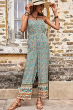 Load image into Gallery viewer, Bohemian Spaghetti Strap Low Back Jumpsuit