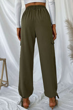 Load image into Gallery viewer, Drawstring Ankle Cargo Pants