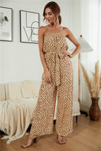 Load image into Gallery viewer, Printed Strapless Wide Leg Jumpsuit