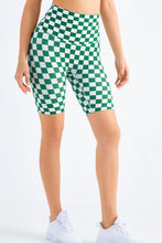 Load image into Gallery viewer, Checkered Wide Waistband Biker Shorts