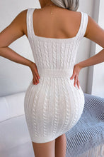 Load image into Gallery viewer, Cable-Knit Sleeveless Mini Dress