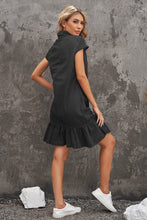 Load image into Gallery viewer, Nessa Button Front Ruffle Hem Dress