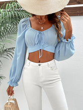 Load image into Gallery viewer, Raglan Sleeve Cropped Blouse