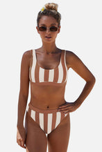Load image into Gallery viewer, Striped Tank High Waist Bikini
